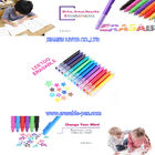Écrivez sans à-coup à encre vibrante de couleur le stylo de marqueur effaçable