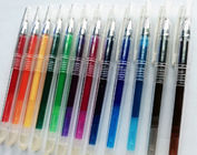 Lisse écrivant à 20 couleurs le stylo de boule effaçable de frottement de gel
