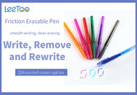 0,5 0.7mm inclinent 20 stylos effaçables assortis de frottement de couleur pour l'école