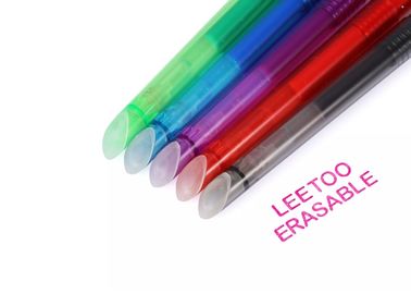 Stylos effaçables de Friction de couleurs en plastique transparentes du porte-plume 5