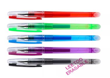 Stylos effaçables de Friction de couleurs en plastique transparentes du porte-plume 5