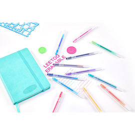 Stylos effaçables transparents 0,5 de Friction de point fin de baril