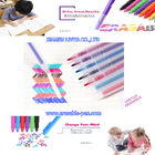 Enfants peignant le stylo de marqueur de Friction de 8 couleurs avec la gomme