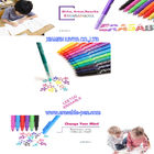 Encre sensible thermo 12 stylos de marqueur effaçables de Friction de couleurs
