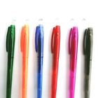 0.7mm de inscription lisses stylos colorés effaçables pour l'école