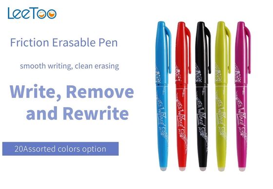 l'encre effaçable de gel d'astuce de 0.5mm parque des couleurs multi avec la gomme